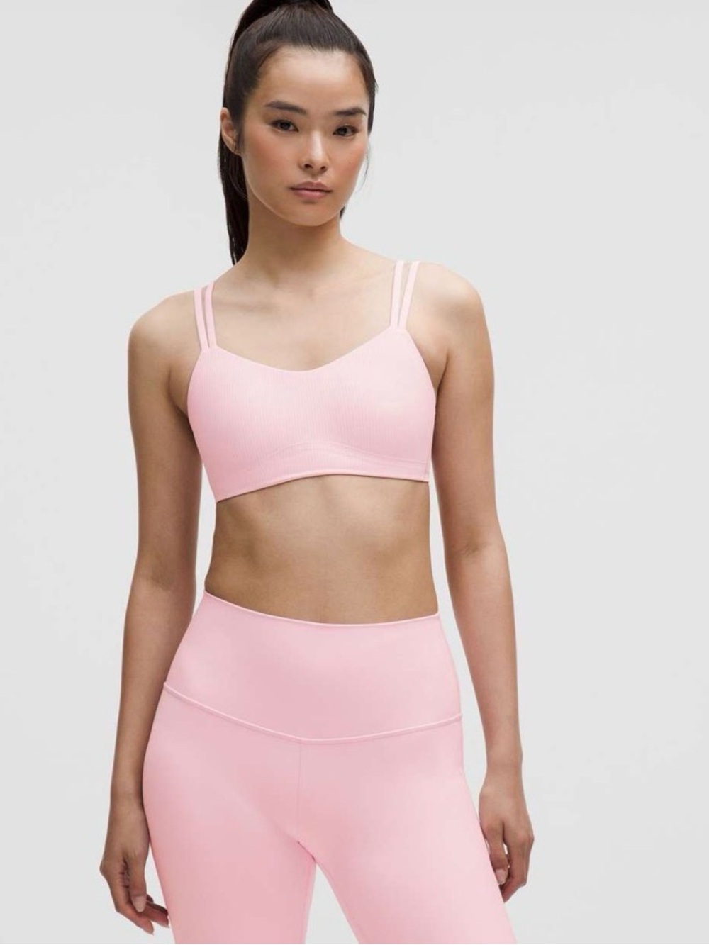 LULULEMON | Light Pink Ribbed Like a Cloud Bra